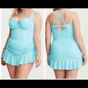 Torrid Baby Blue 1X Bikini, Used